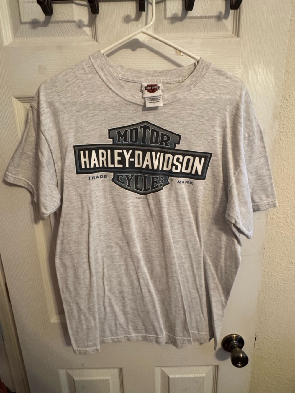 Harley-Davidson Light Gray Short Sleeve Logo Tee